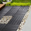 Carreaux de terrasse à emboîtement pour l'extérieur - Plancher imperméable de 68,80 pieds carrés