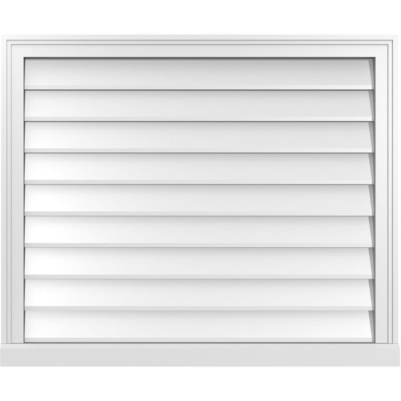 Cadre de seuil Brickmould, brun clair apprêté, H 30 po x l 36 po x P 2 po