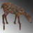 Hand-Painted Decorative Garden Object, 25.2 x 28.3 inches | 100% Metal Construction, Thickness: 0.06 inches | Lightweight at 3.7 lbs, No Assembly Required | Unique Color Variations for Stunning Outdoor Decor-2081272533