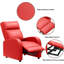 Fauteuil inclinable moderne avec dossier réglable, coussin épais et structure en acier robuste - Canapé inclinable simple en cuir PU pour le salon et le cinéma maison