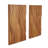 Wooden Wavy Carved Abstract Brown Wall Decor Set