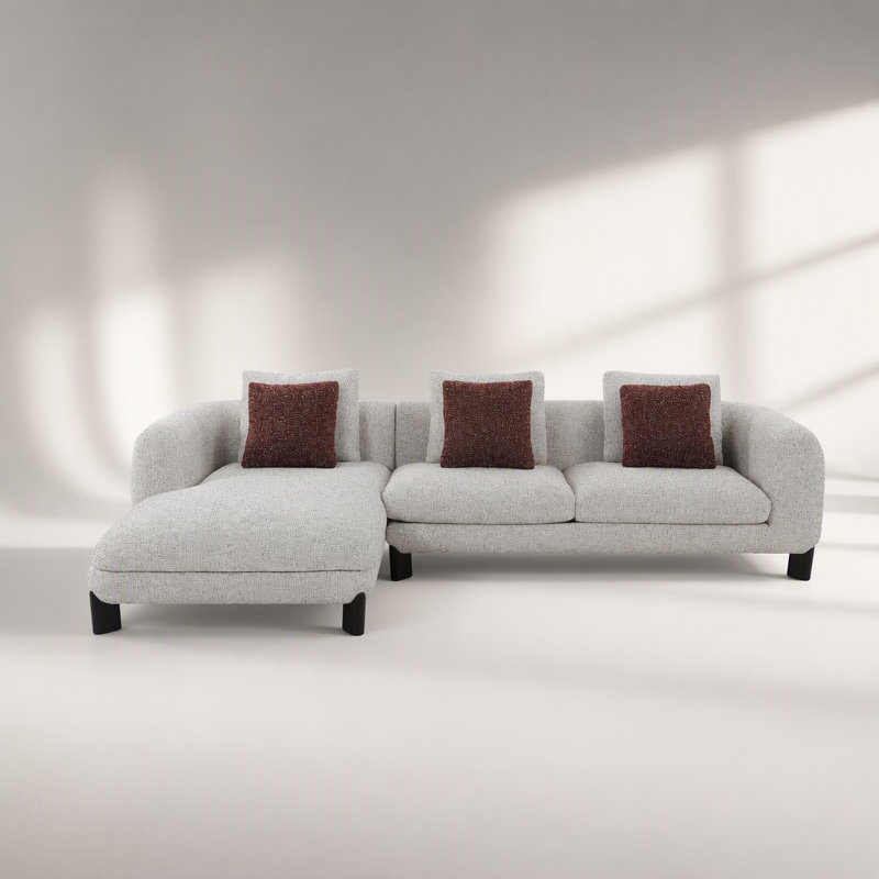 Upholstered 71 " Boucle L-Shaped Sectional