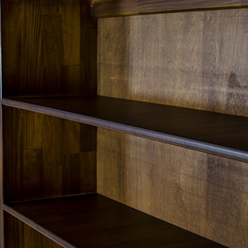 Vanesa 220cm H x 170cm W Solid Wood Standard Bookcase, (8 Shelves) 220cm H x 170cm W x 30cm D
