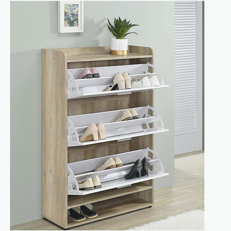 3-tier Engineered Wood Shoe Cabinet