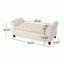 Banc de rangement Claxton de 127 cm (50 pouces) de style contemporain, capitonné, avec couvercle rabattable, accoudoirs arrondis et charnières à fermeture douce.-132739300-19960794