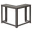 Console étroite grise - Meuble d'appoint contemporain pour salon ou chambre avec piétement en stratifié - Conception d'appartement