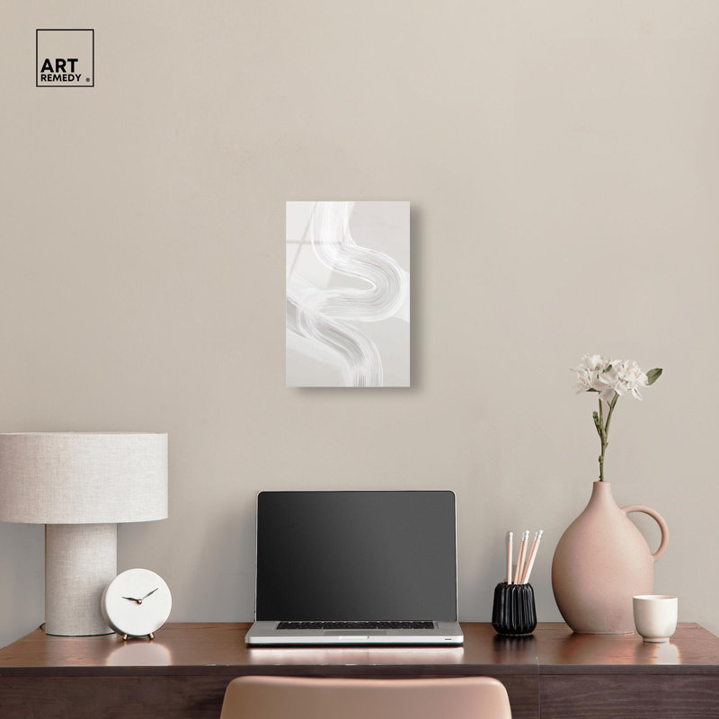 «Gentle Helix I», impression murale minimaliste par Art Remedy, H 15 po x l 10 po