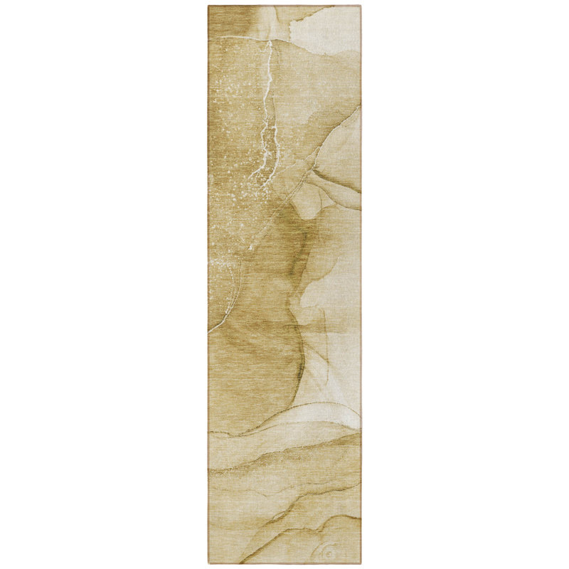 Tapis de couloir d'extérieur 8 po beige