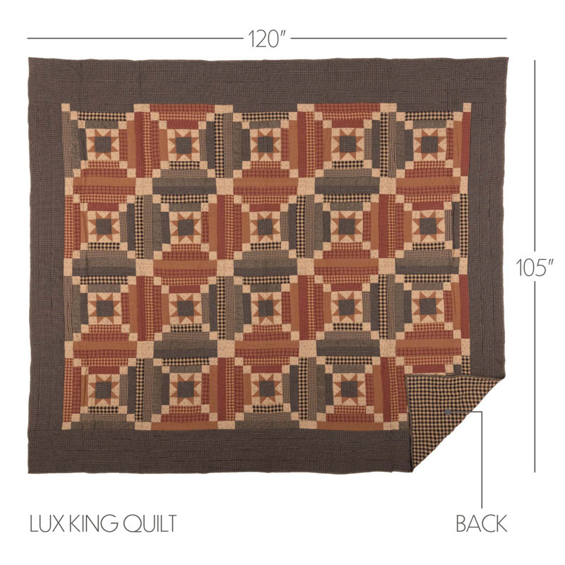 Maisie American Traditional Cotton Patchwork Quilt, Luxury King Quilt