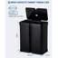 Poubelle automatique à capteur de mouvement automatique à double compartiment 60L-120896797