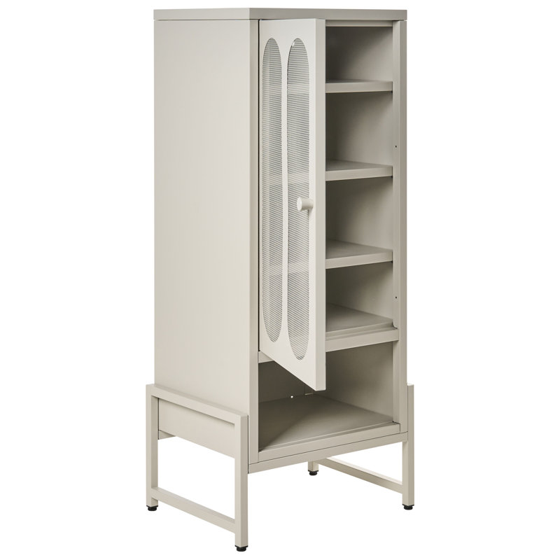 Blaykelee Cabinet Office Storage Cabinet, Beige