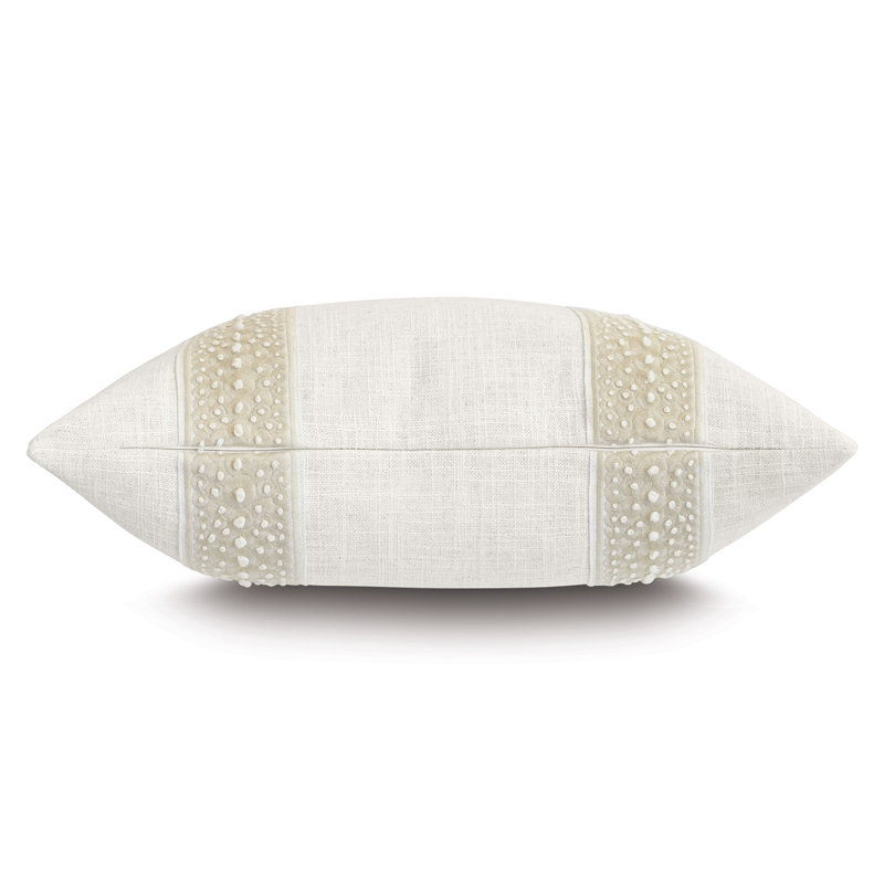 Dainty Striped Reversible Throw Pillow