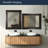 Maisonneuve Modern Transitional Espresso Dark Brown Framed Wall Mirror - 34x28"-1452949298-1452949303