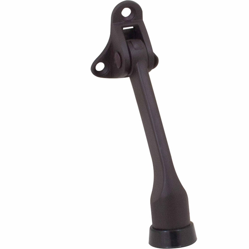 Polished Brass 4" Kick-Down Door Stop Holder