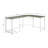 Gray & White Finish Computer Desk