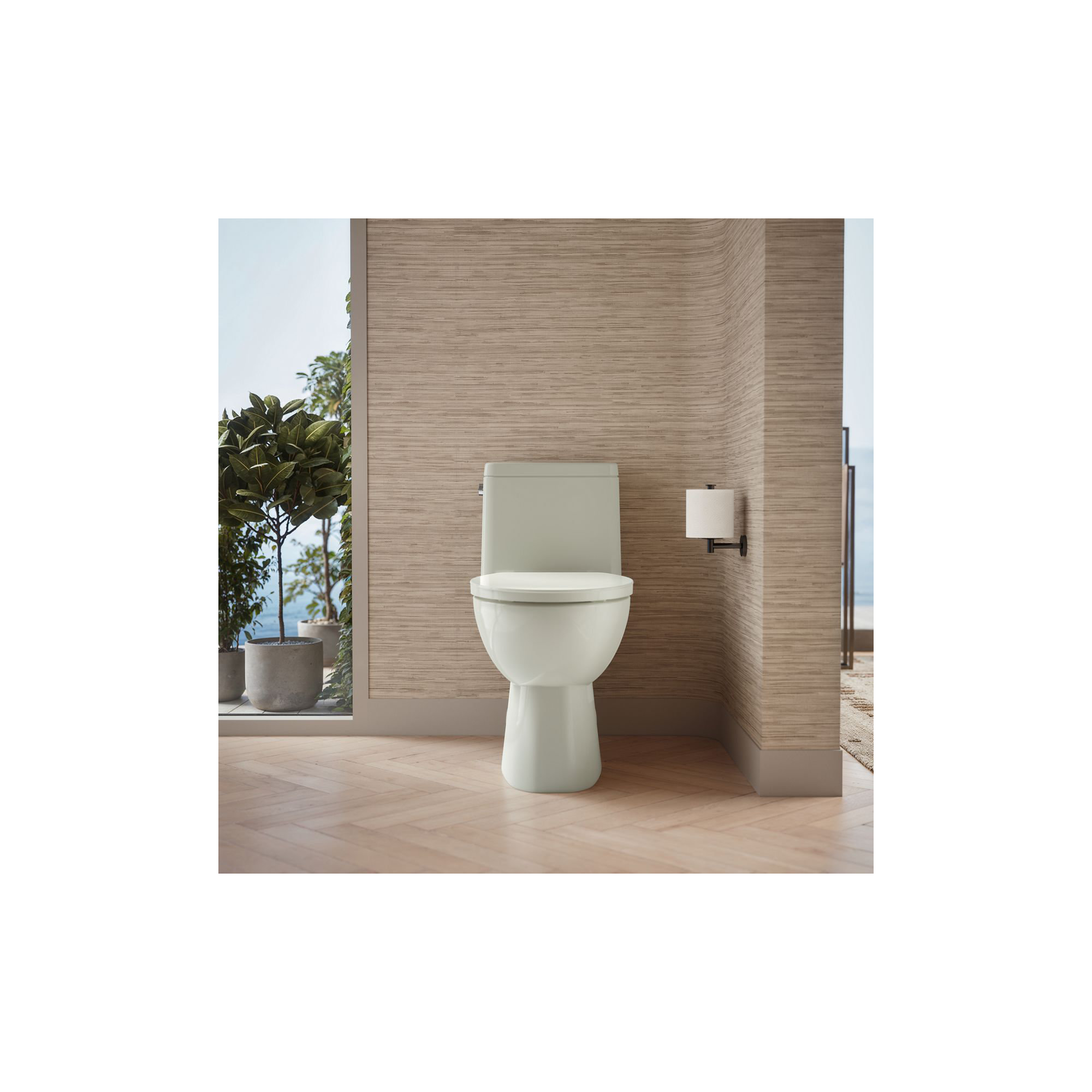 Reach 1.28 GPF Water Efficient Elongated Toilet, Dune