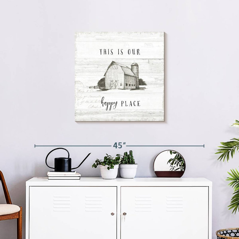 Plaque murale Khylige Farm Life I Shiplap, H 24 po x l 24 po