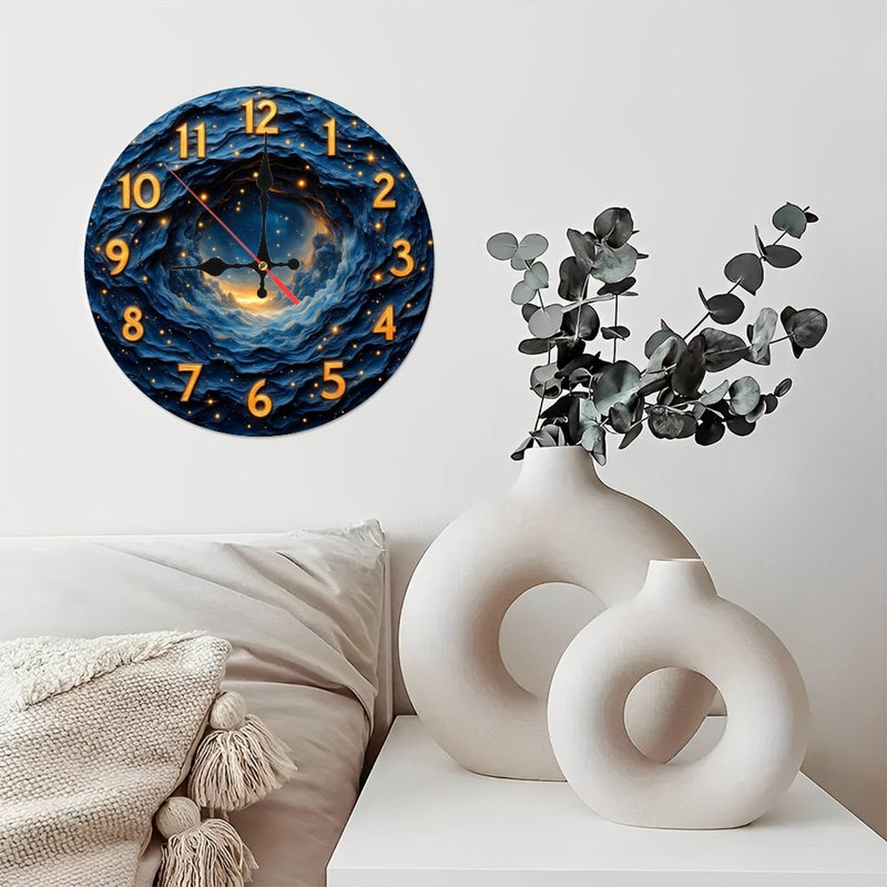 Horloge cosmique, paysage fantastique