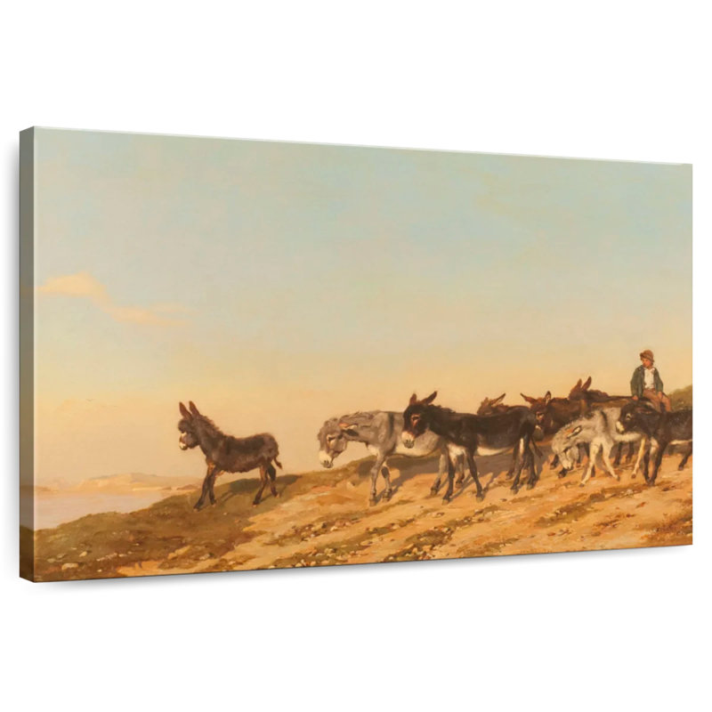 Brampt Donkeys dans le midi, H 32 po x l 48 po
