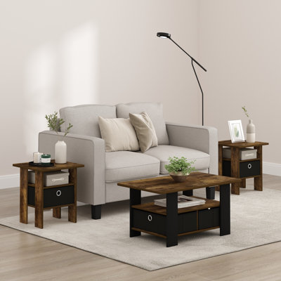 Martyna Four Leg Square Side Table Set
