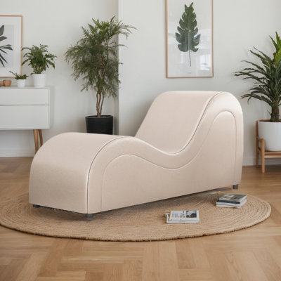 Wrought Studioâ„¢ Yoga Chair, Faux Leather Yoga Chaise With Padded Sponge, Modern Curved Yoga Chaise Lounge Indoor For Adult Stretching Relaxing Exercis by Wrought Studio