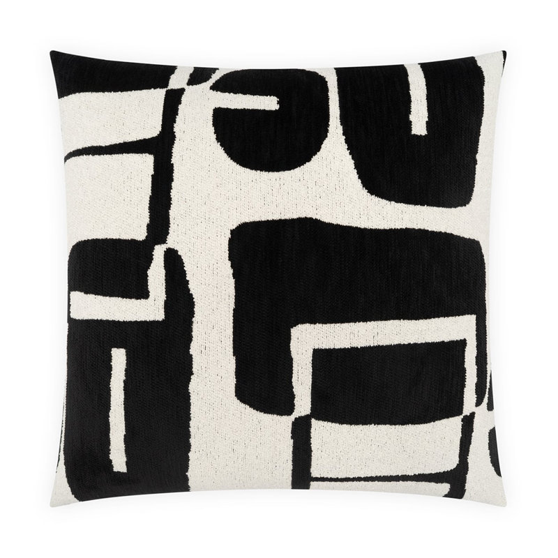 Bjorn Throw Pillow, Onyx, 24"H x 24"W