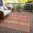 Machine Washable Indoor/Outdoor Xhevrie Terracotta Rug-1300506579