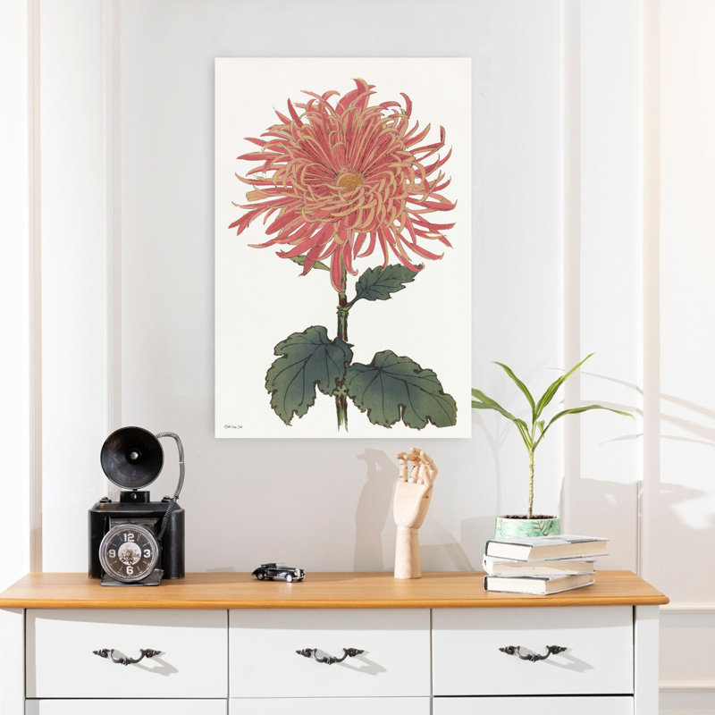 Art floral printanier rose 2, H 24 po x l 16 po
