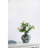 Blue and Brown Reactive Glazed Accent Vase