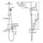 Complete Shower System with Rough in-Valve-70771392