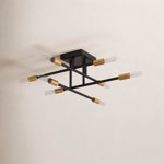 Jordy 8-Light Steel Sputnik Semi Flush Mount