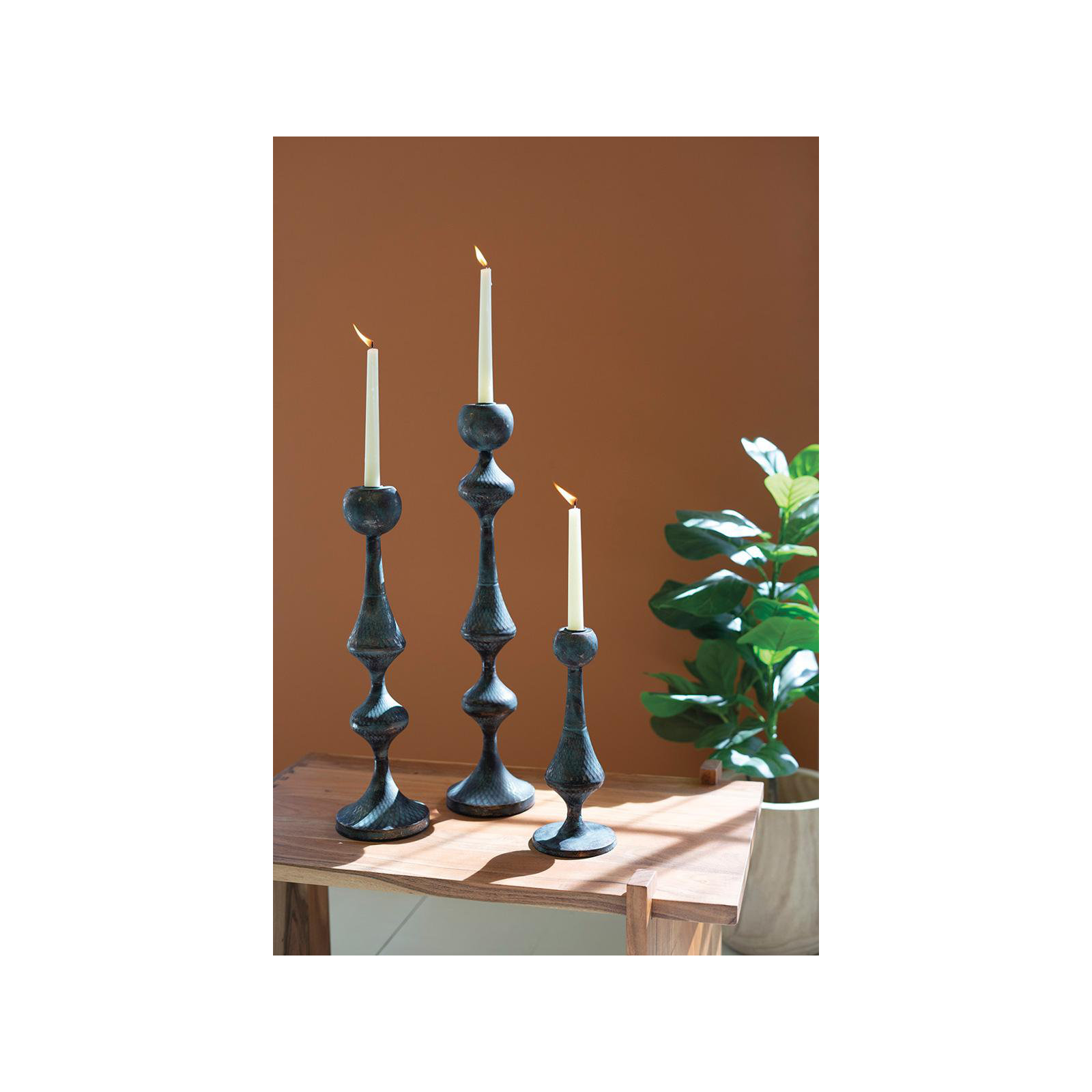 Jayraj 23" H Metal Tabletop Candlestick