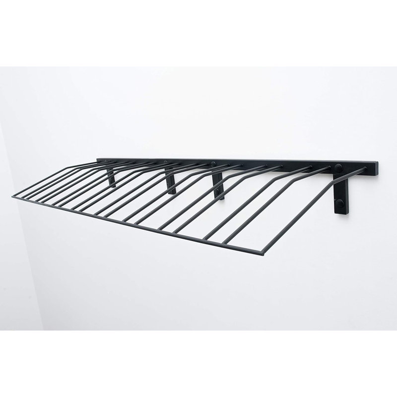 W Series Wine Rack Presentation Row 9 Bottles, Satin Black