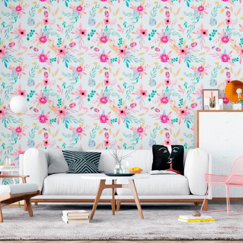 Aretha Smooth Wallpaper Roll, 126" L x 24" W