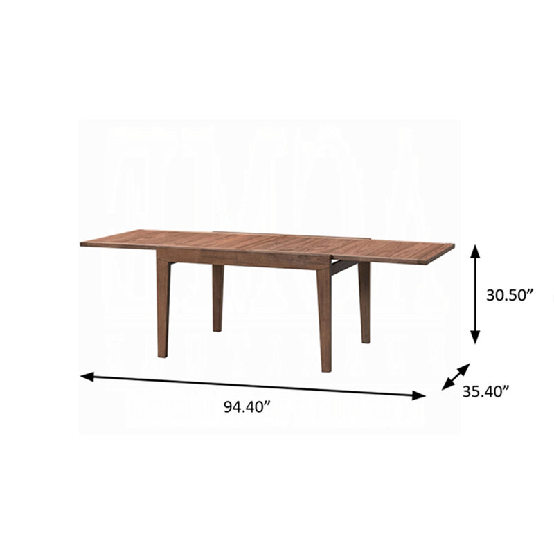 94.40" W Dining Table, Walnut