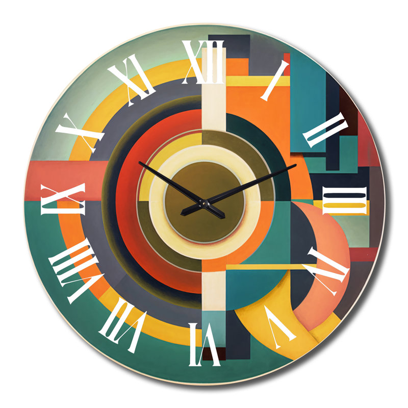 Horloge murale Mid-Century, Très grand