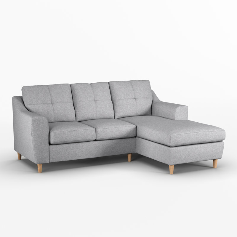 Espitia Corner Chaise, Silver, Right Hand Facing