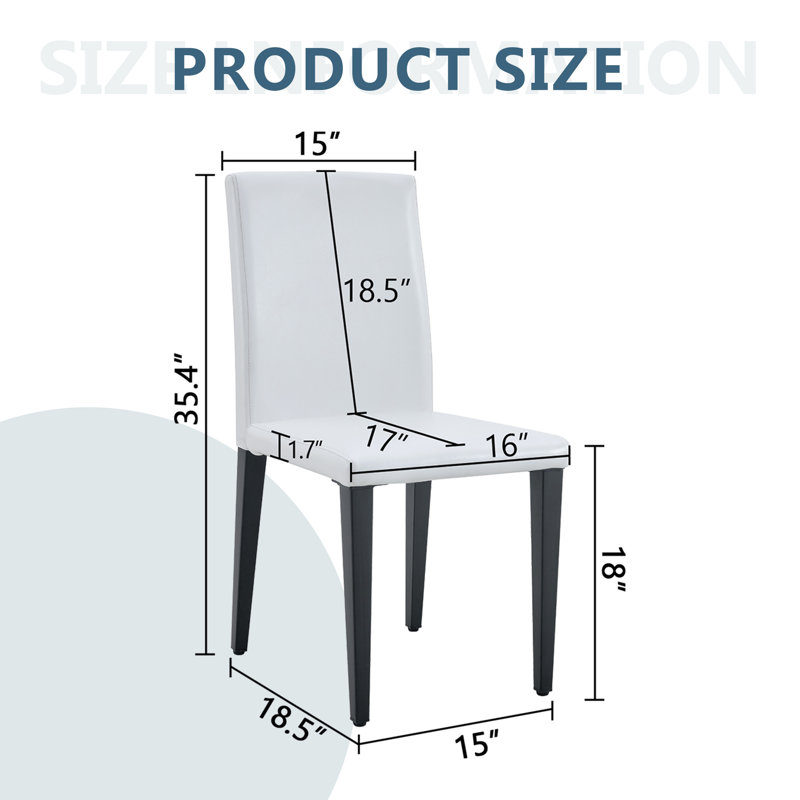 White PU Dining Chairs