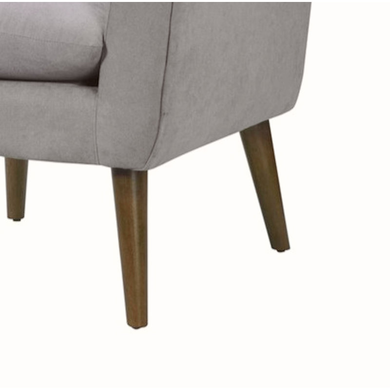 Fauteuil surdimensionné en tissu tissé gris acier 31,5 po