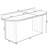 55.12"-70.87" Extendable Dining Table with removable extension leaves