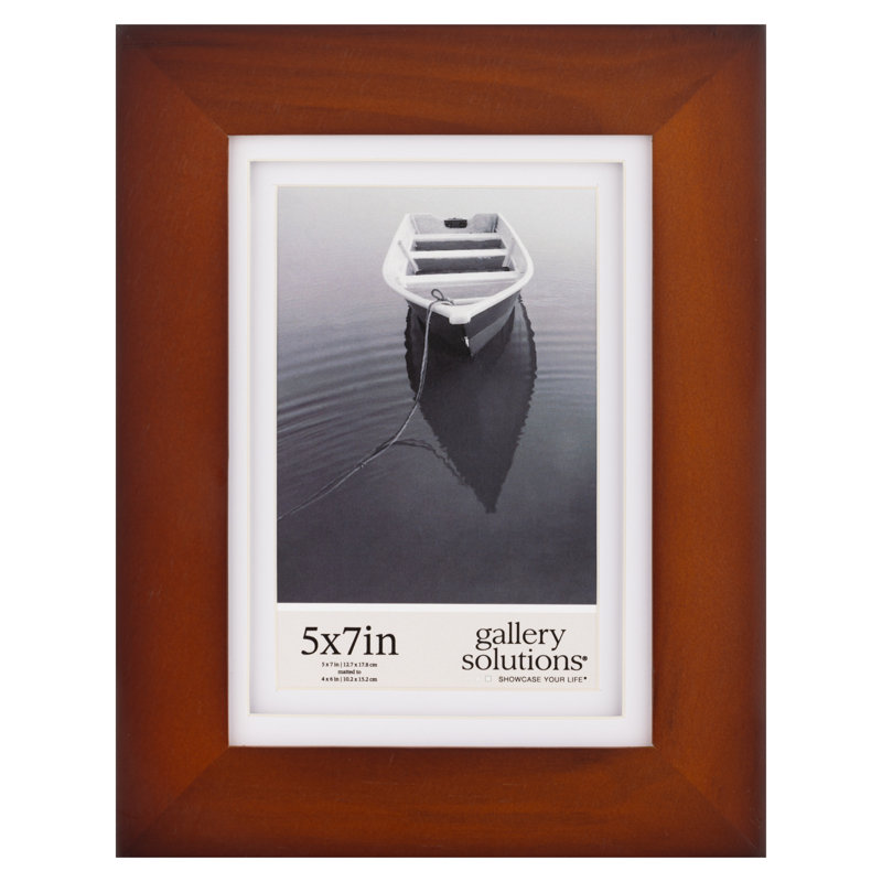 Estabanez Brown Solid Wood Picture Frame with Mat