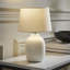 Harrison Tapered Lamp Shade Geometric Ribbed Pattern Gloss Small Table Lamp-470013745-470013746-499751468