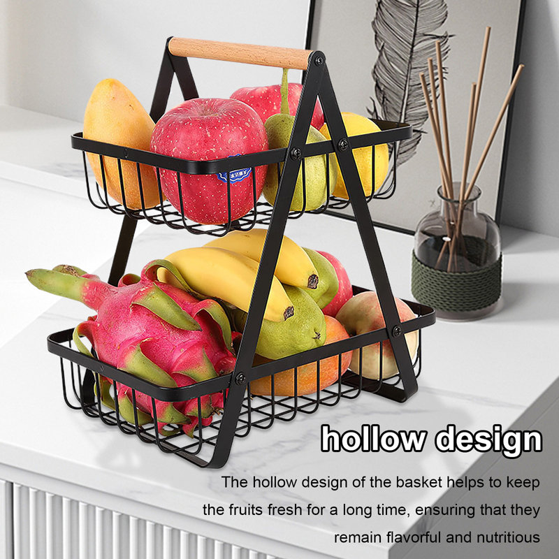Brayden Studio Iron Fruit Basket