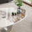 49" Luxury Oval Coffee Table with Sintered Stone Top, Modern Faux Marble Center Table with O-Ring Design for Living Room-671708126