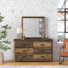 Commode double 6 tiroirs avec miroir Milano