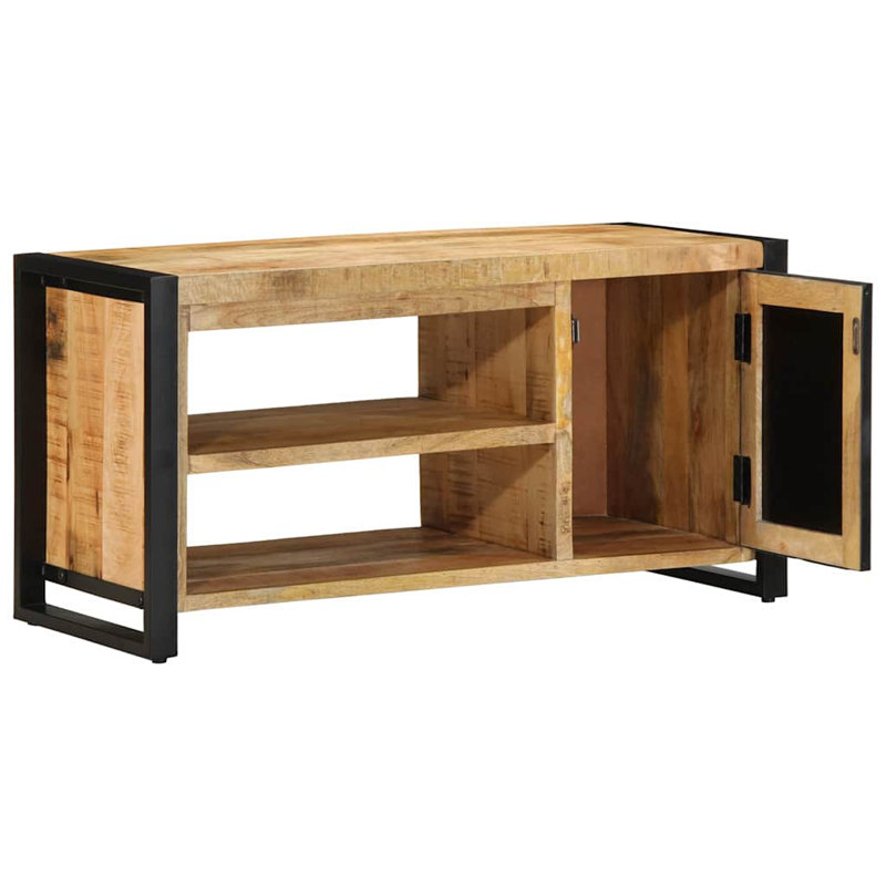 5 Pair Solid Wood Shoe Storage Cabinet, Brown