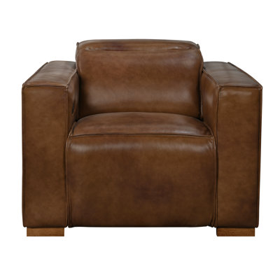 Chaise longue inclinable en cuir Riseholme