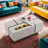 Rectangular Coffee Table with Dual Drawers & Sliding-Top