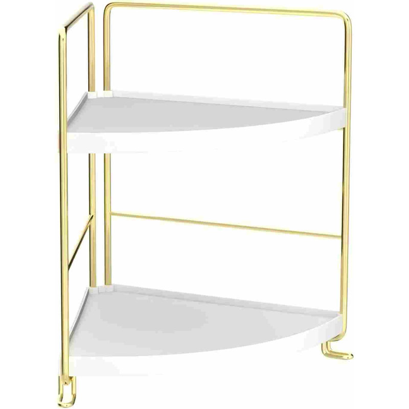 Organisateur de comptoir de salle de bain à 2 niveaux, tablette de meuble-lavabo sans plateau en plastique