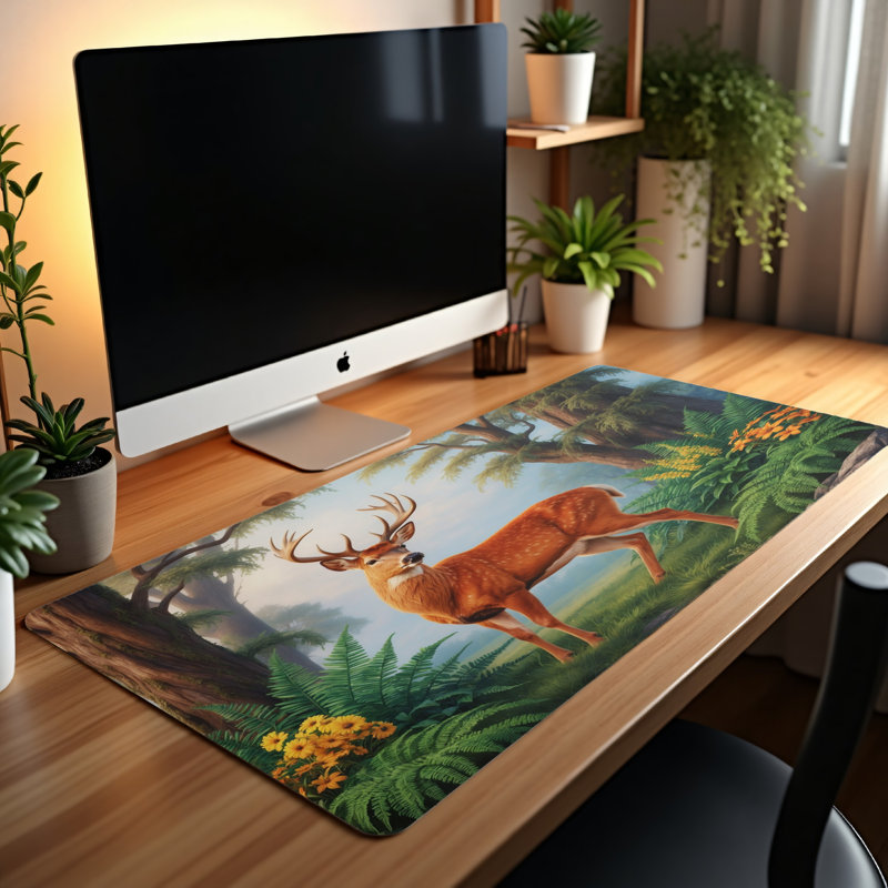 Polyester Desk Pad, 14.4x12.1